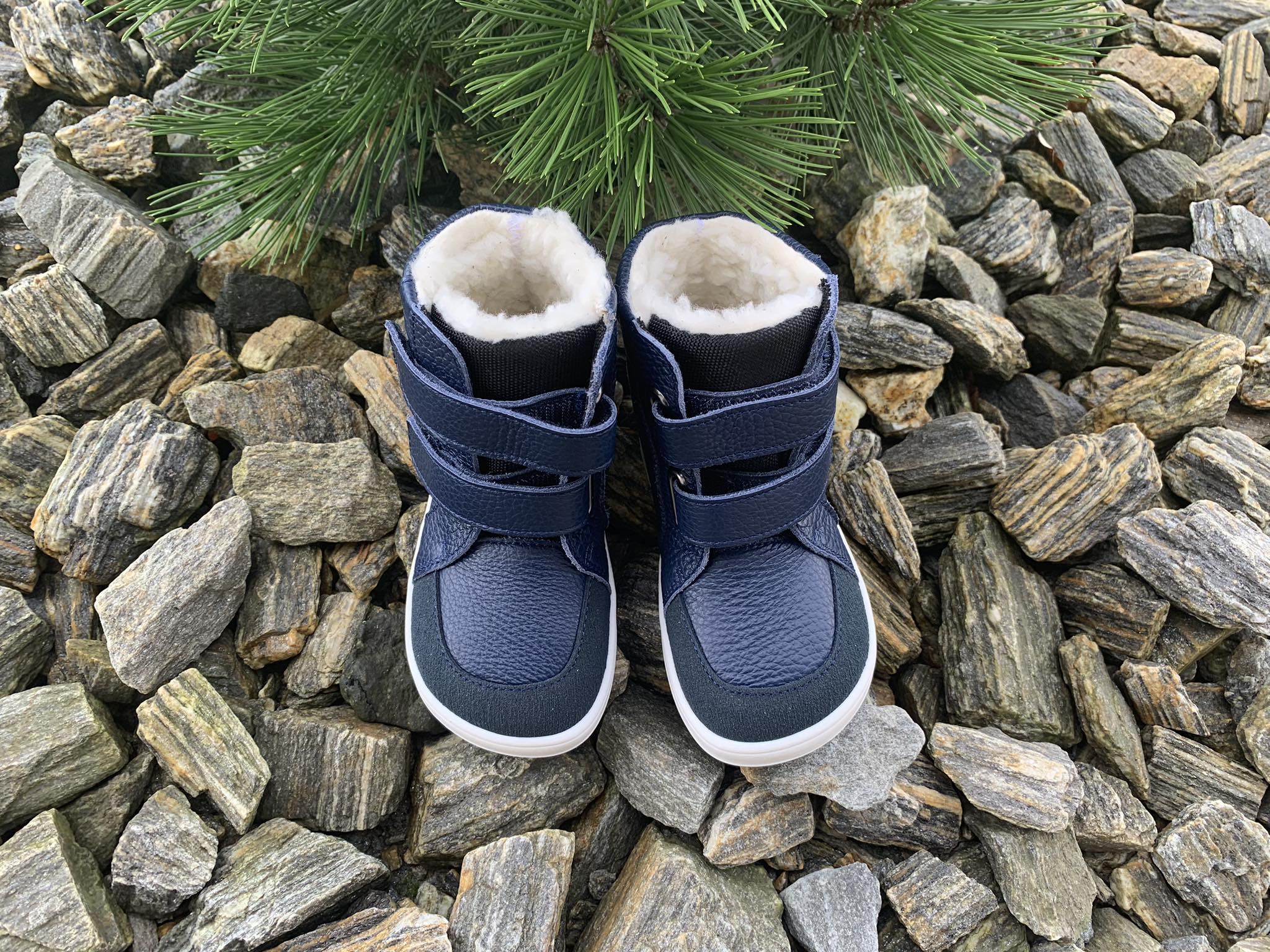 BABY BARE FEBO WINTER PILOT (NAVY) S MEMBRÁNOU A OKOPEM ASFALTICO
