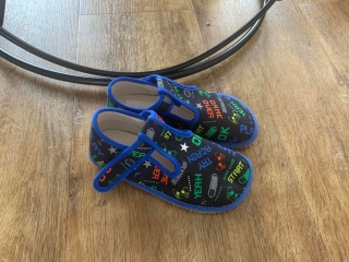 BEDA BAREFOOT TEXTILNÍ  PAPUČE PLAY - NOVÝ TVAR